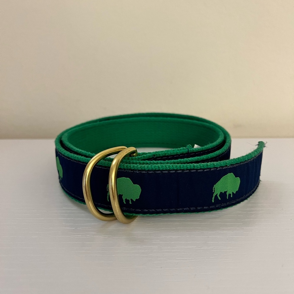 Preston New England Embroidered D-Ring Belt